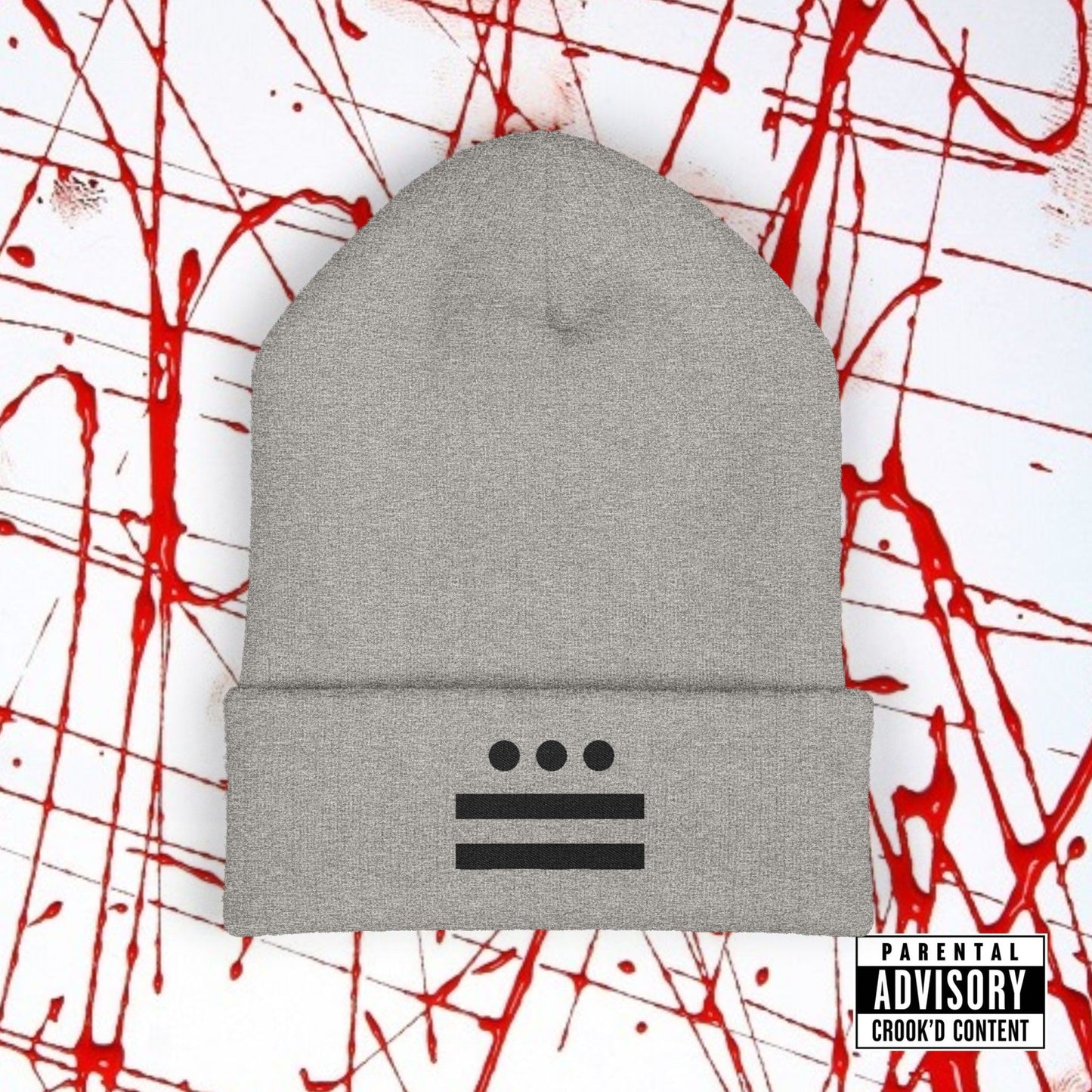 Crook'D Cuffed Beanie (Embroidered)