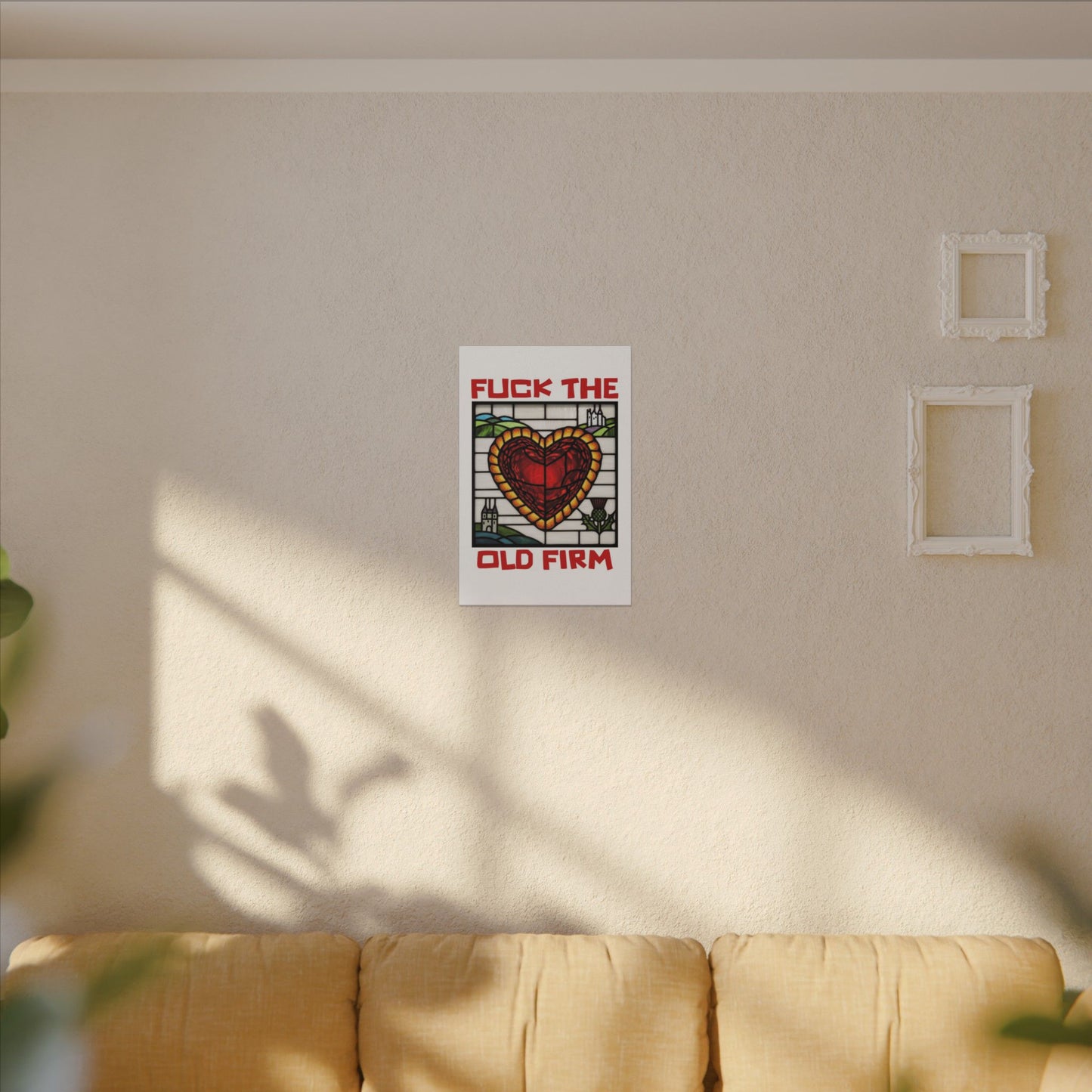 'Fuck The Old Firm' — Wall Art