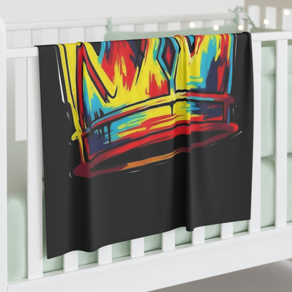 CROOK'D x CHILE — 'KING' — Baby Swaddle Blanket