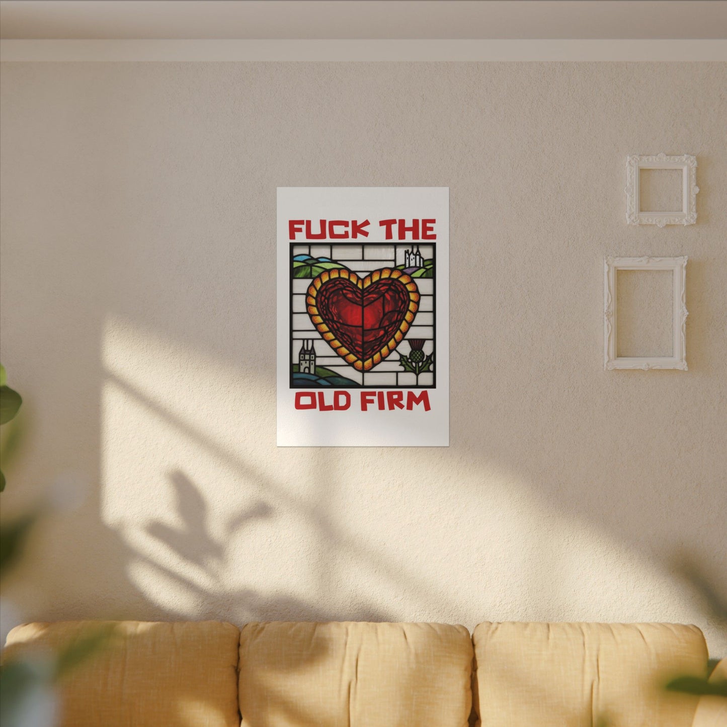 'Fuck The Old Firm' — Wall Art