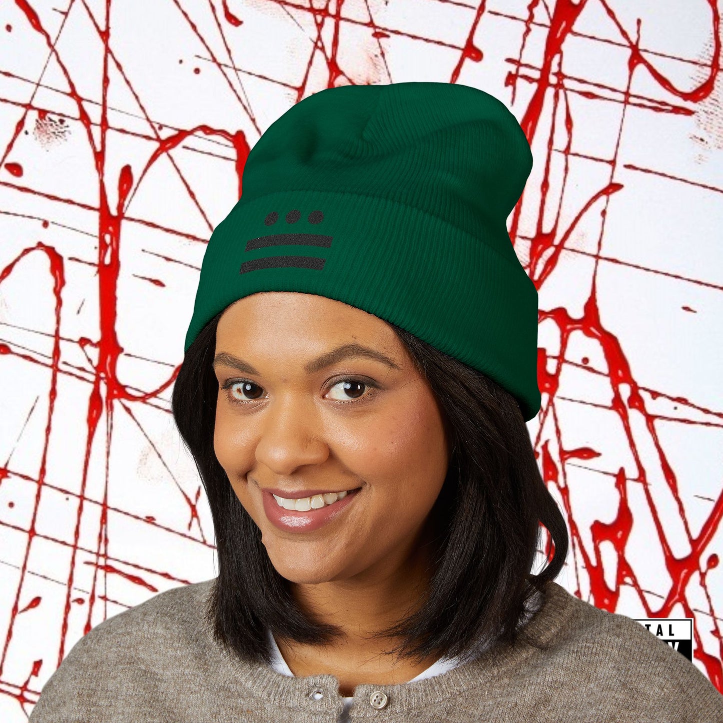 Crook'D Cuffed Beanie (Embroidered)