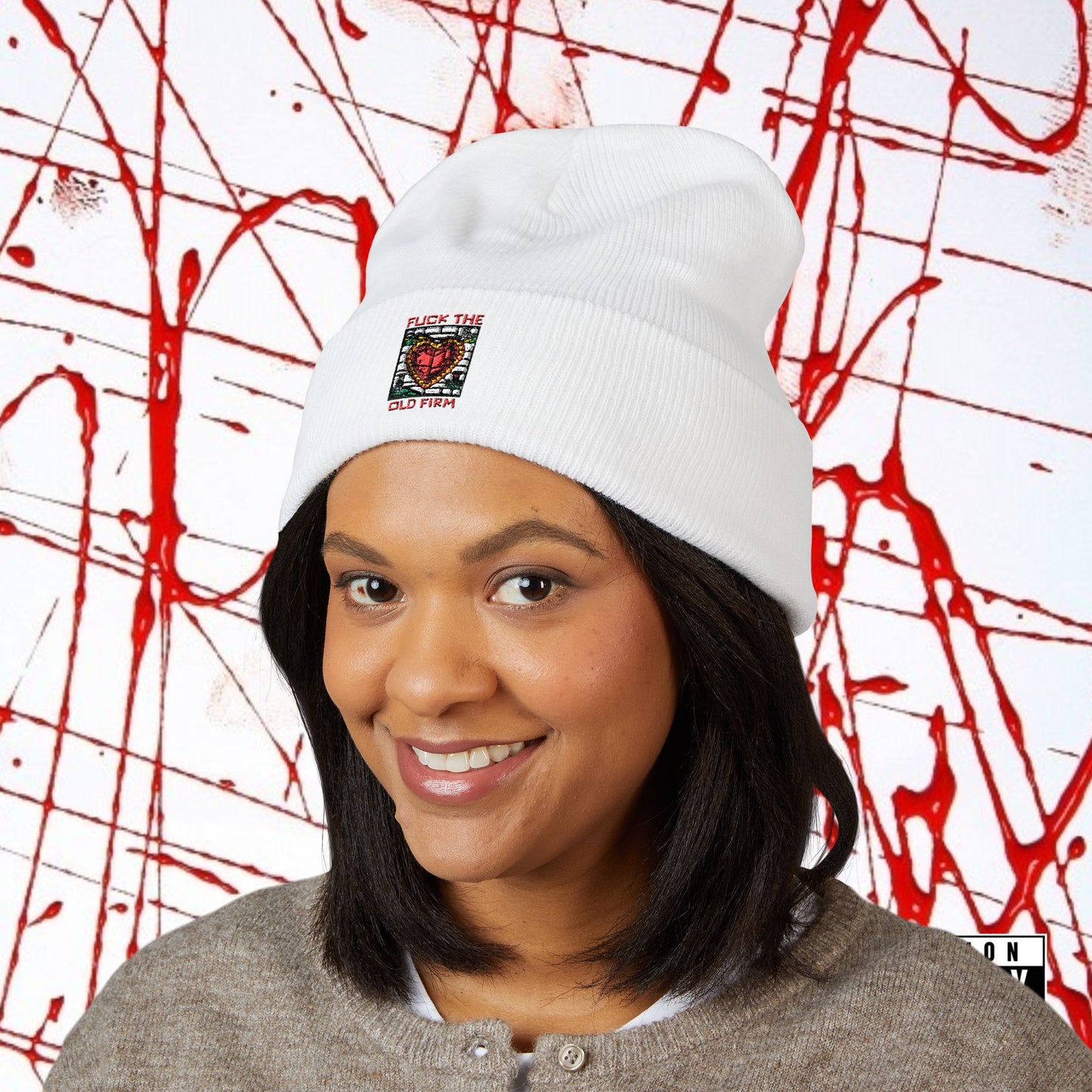 'Fuck The Old Firm' —  Cuffed Knit Hat