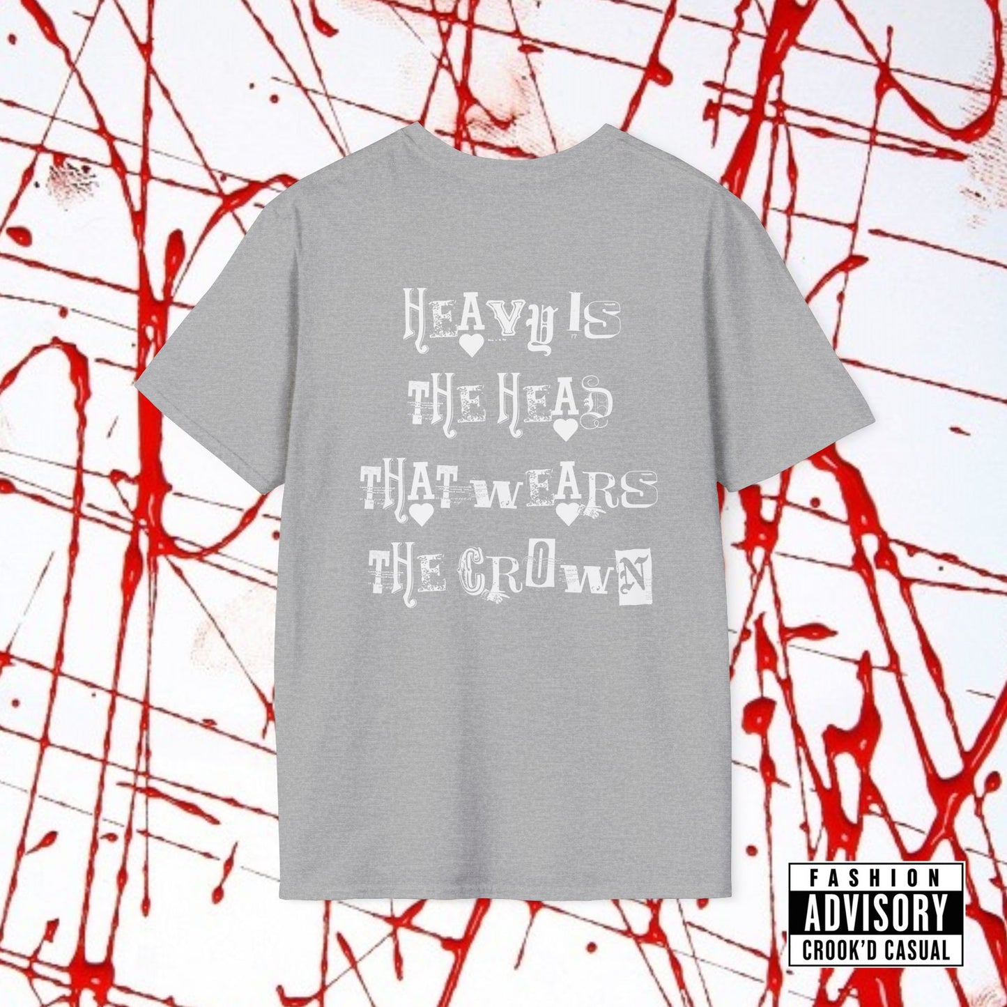 CROOK'D x CASUAL — 'Heavy Is The Head' — T-Shirt