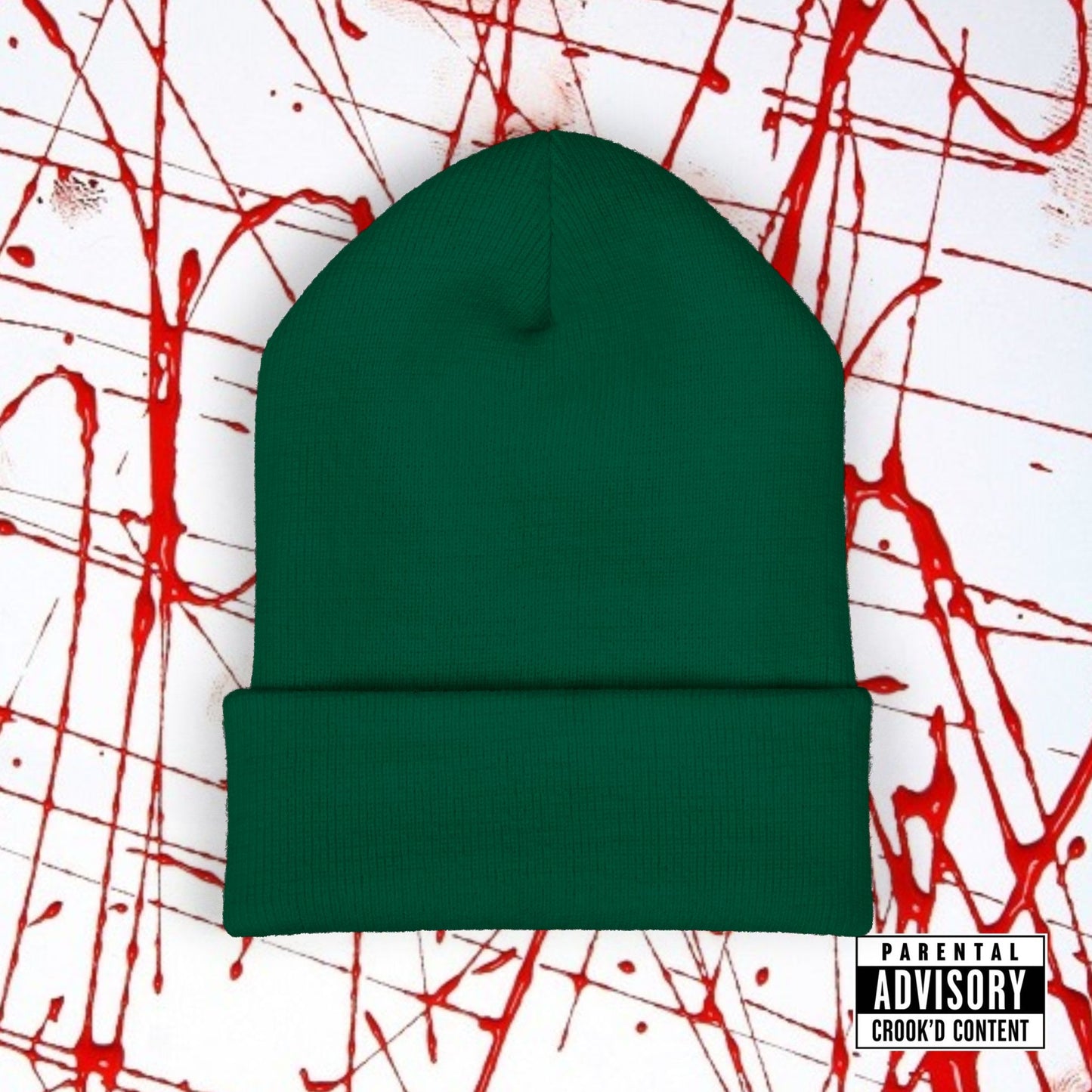 Crook'D Cuffed Beanie (Embroidered)