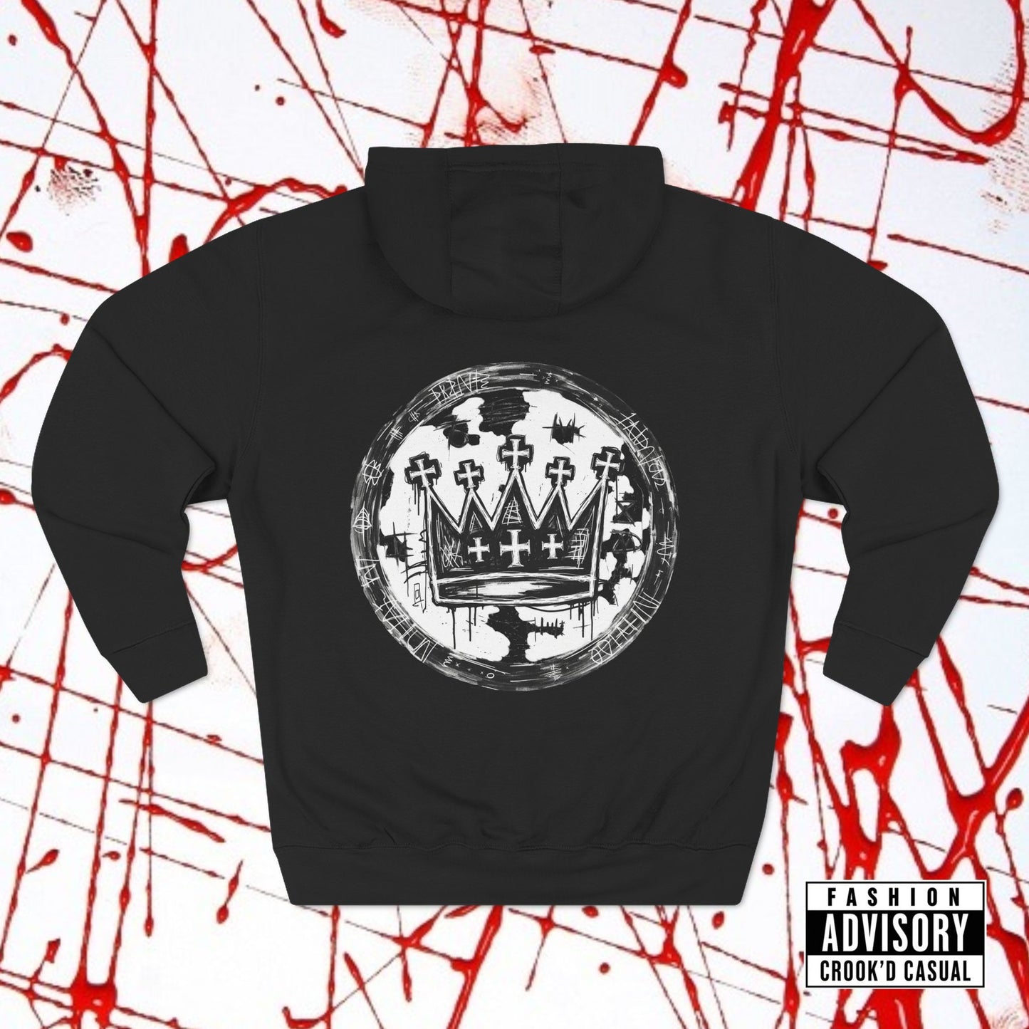 Crook'D Kings Three-Panel Fleece Hoodie