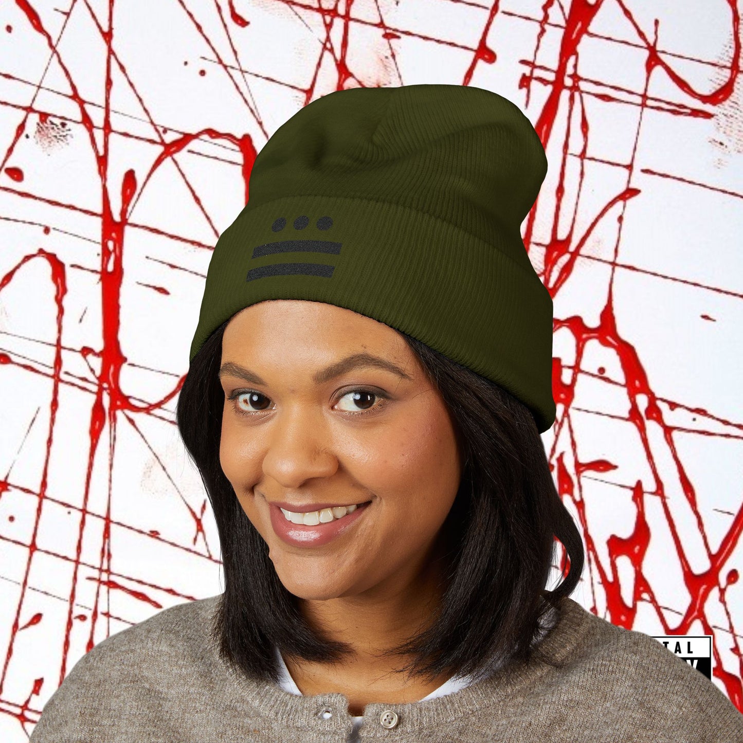 Crook'D Cuffed Beanie (Embroidered)
