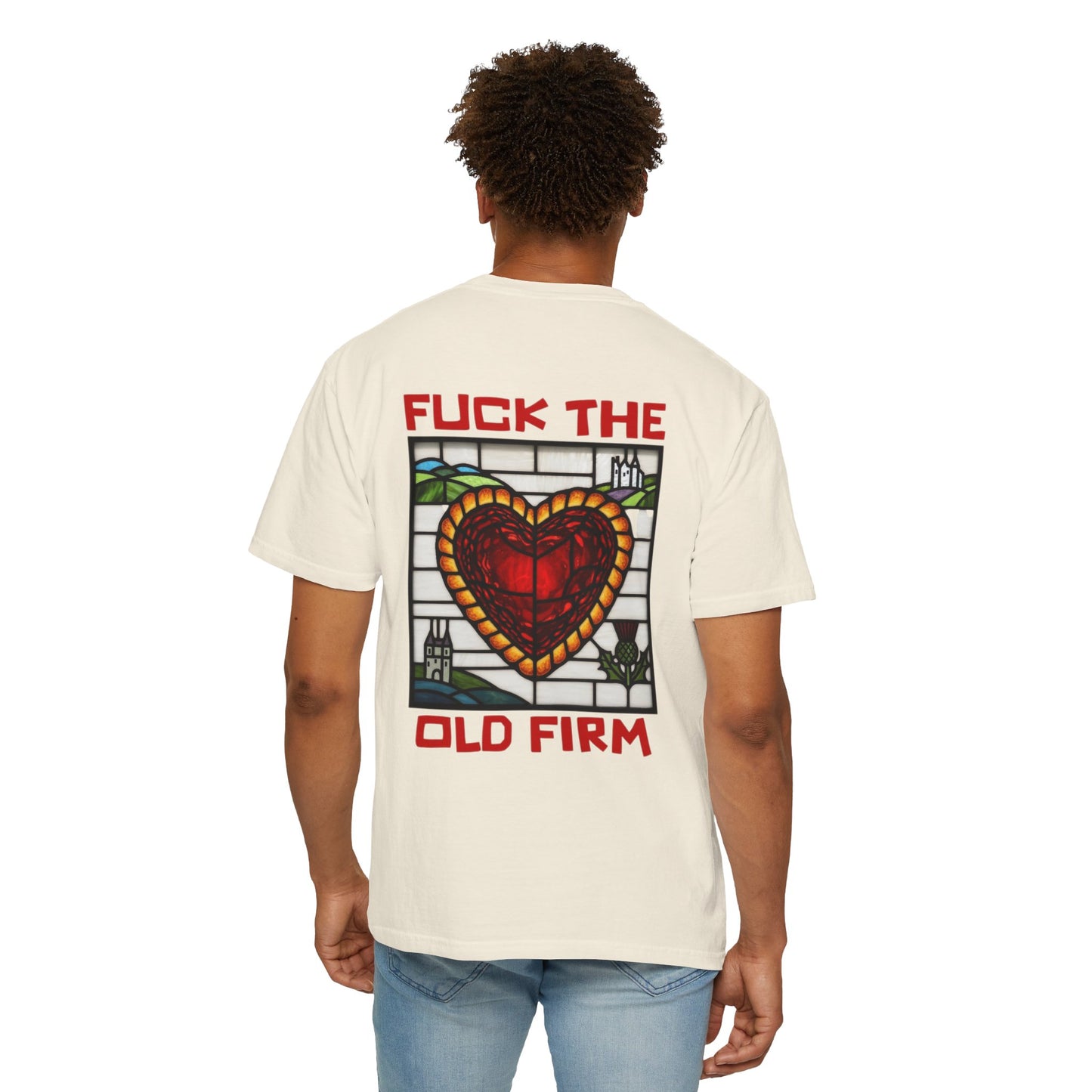'Fuck The Old Firm' — Unisex Garment-Dyed T-shirt